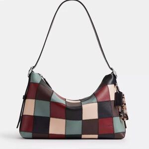 Coach Alter/Ego Slouchy Shoulder Bag In Checkerboard Upcrafted Leather